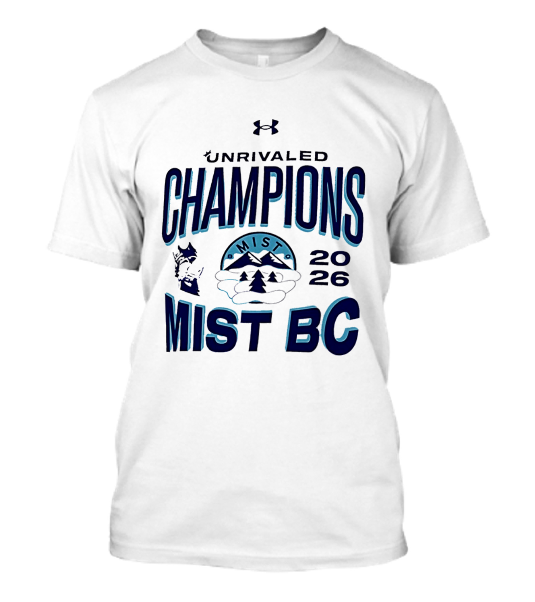 Unrivaled Champions 2026 Mist BC Under Armour T-Shirt