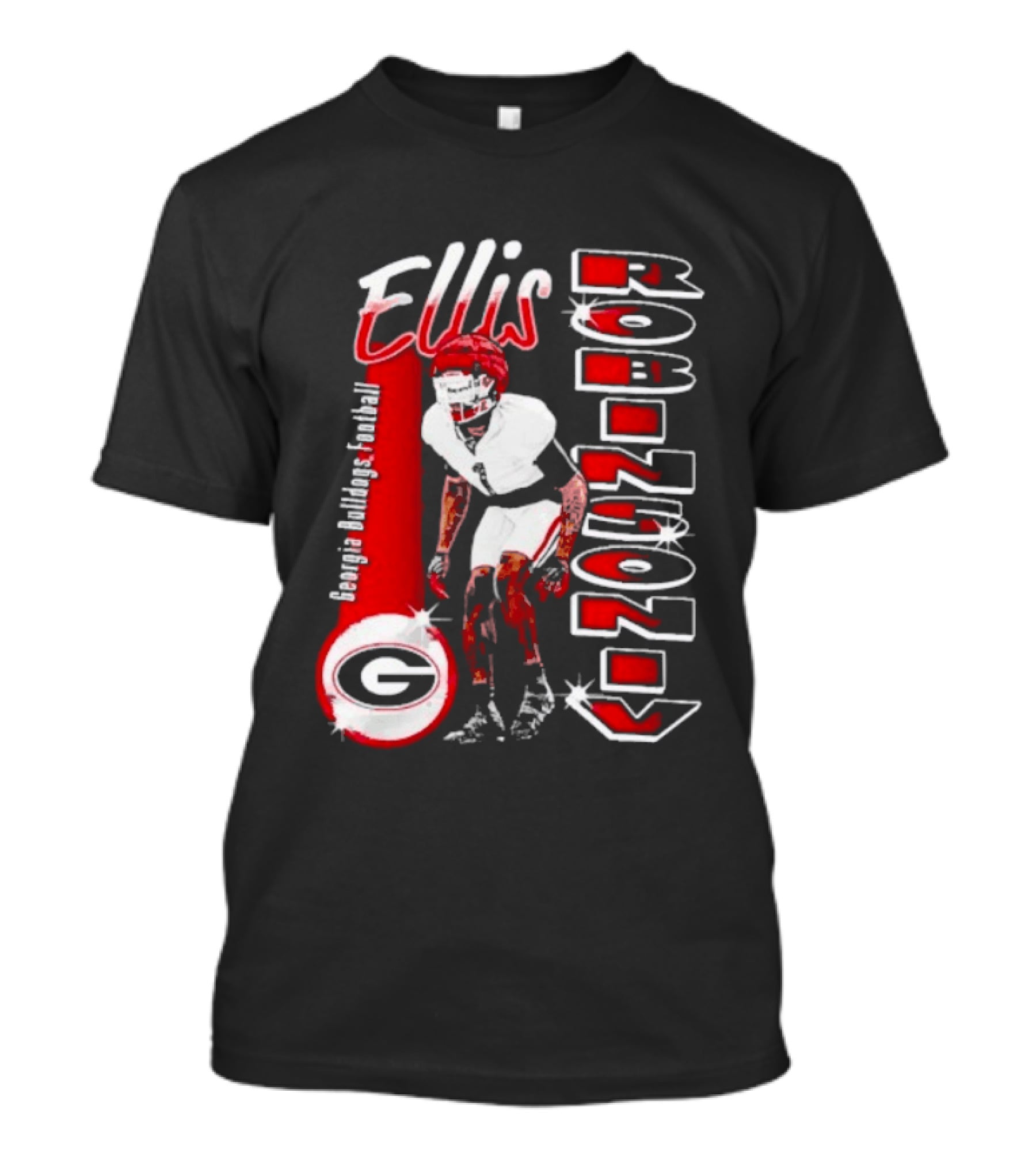 Ellis Robinson IV Georgia Bulldogs Football Illustrated T-Shirt