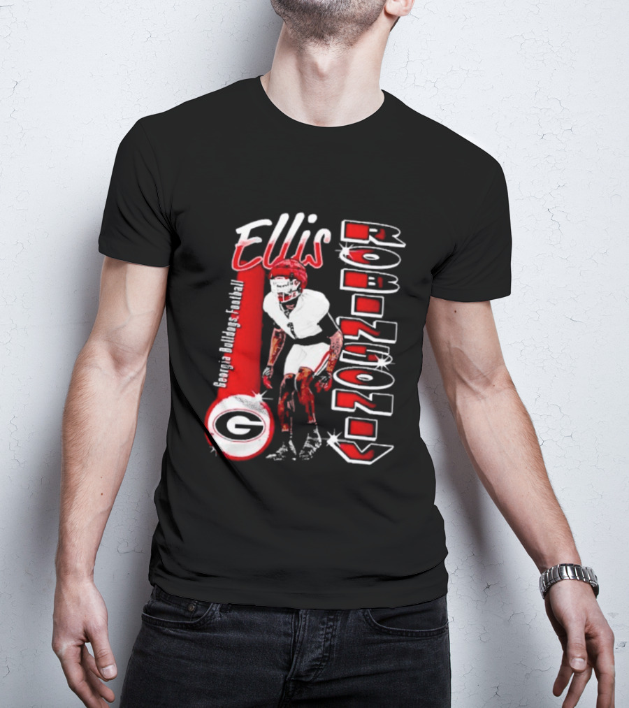 Ellis Robinson IV Georgia Bulldogs Football Illustrated T-Shirt