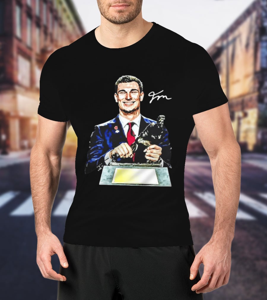 Heismandoza Fernando Mendoza Indiana Hoosiers Autograph Football Star T-Shirt