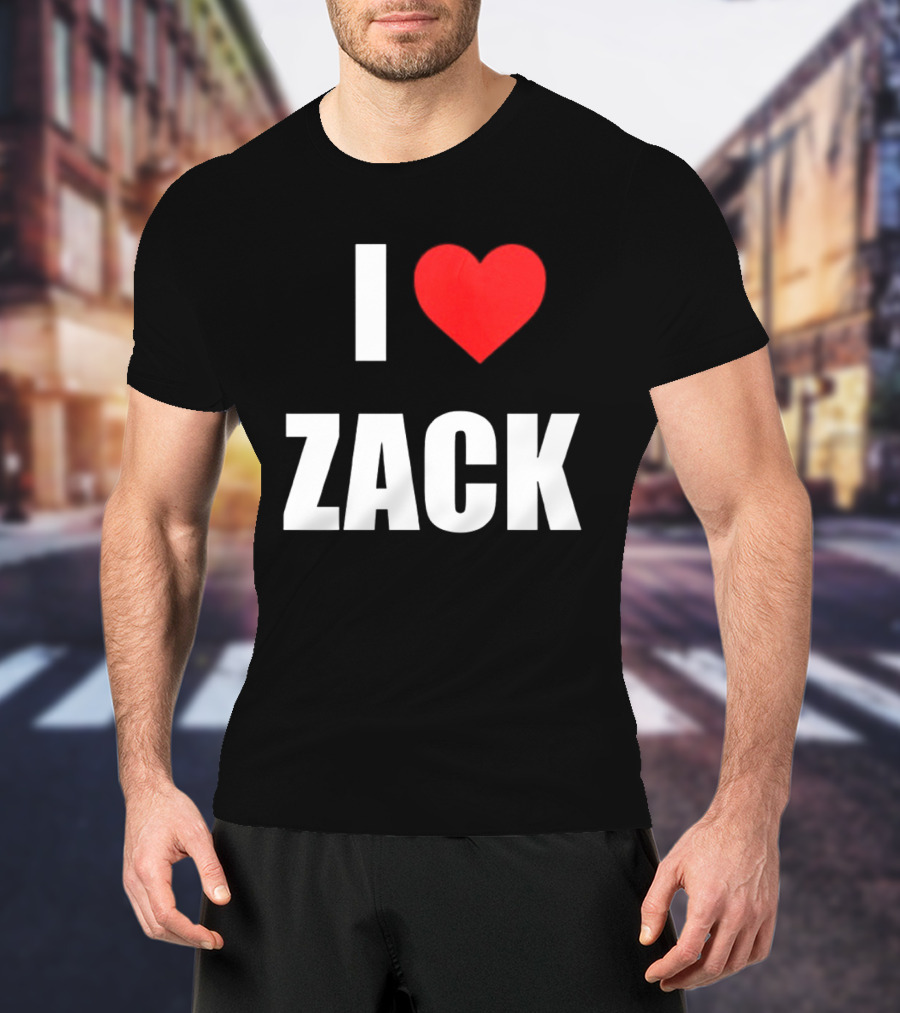 I Heart Zack Red Love T-Shirt