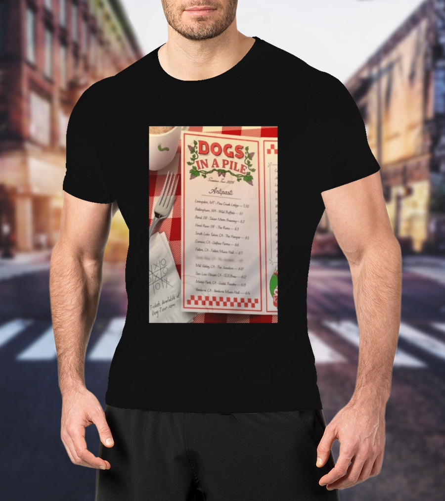 Dogs In A Pile Summer Tour 2026 T-Shirt