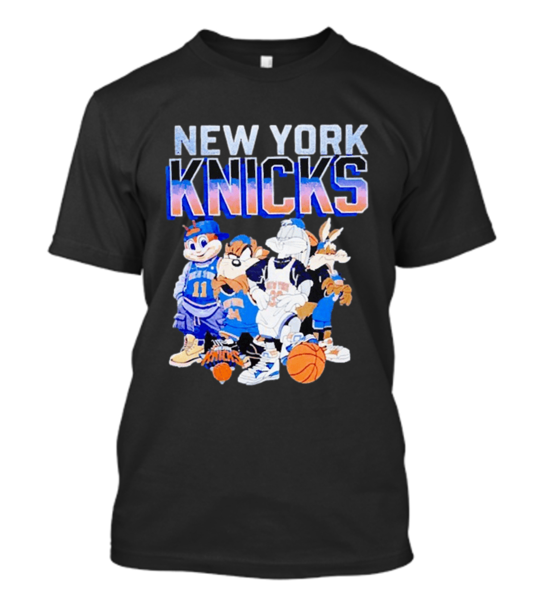 New York Knicks Looney Tunes Basketball Collaboration T-Shirt
