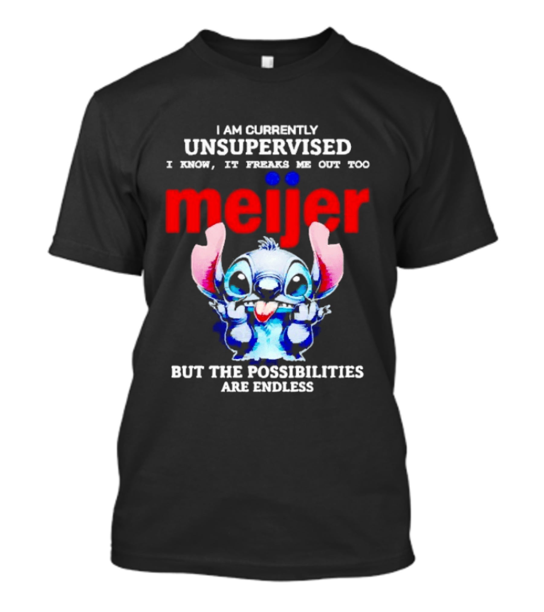 I'm Currently Unsupervised Meiej Stitch Possibilities Are Endless T-Shirt