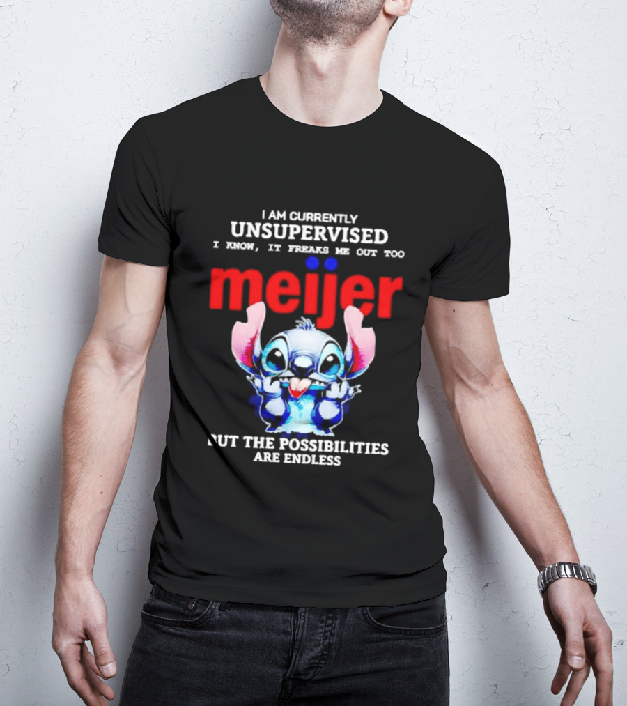 I'm Currently Unsupervised Meiej Stitch Possibilities Are Endless T-Shirt
