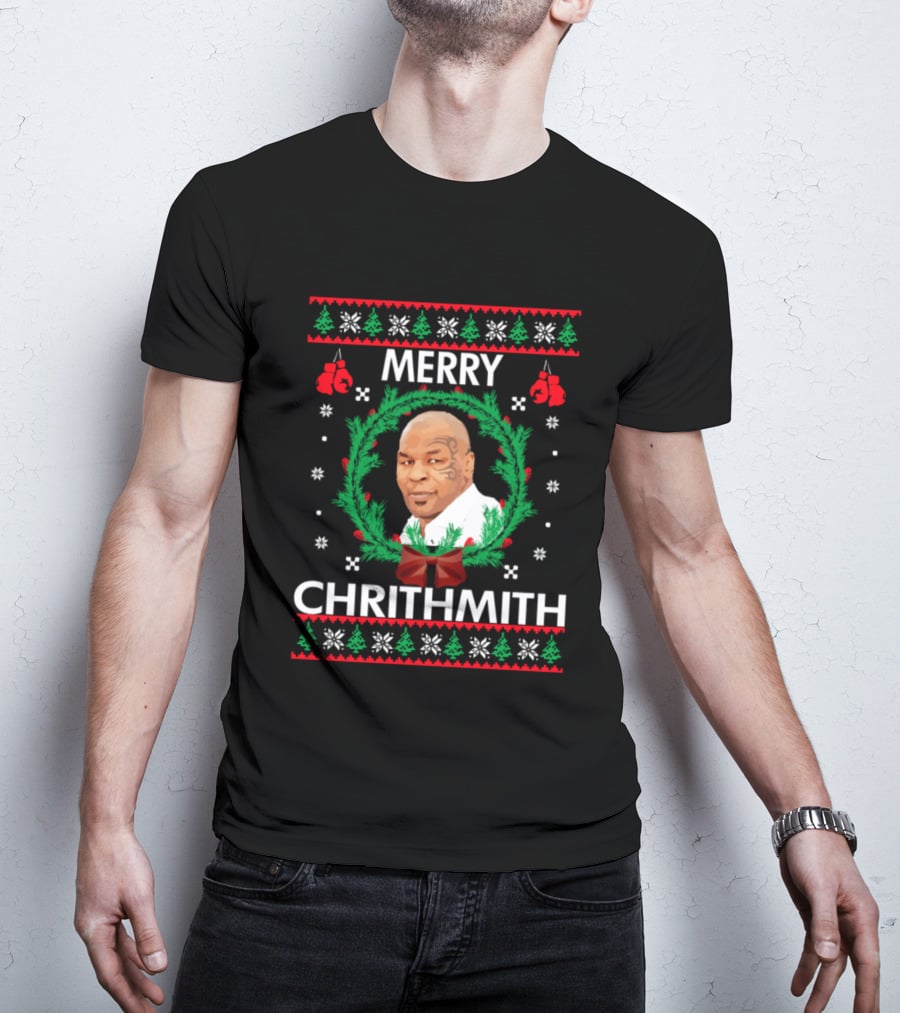 Mike Tyson Merry Chrithmith Christmas Toddler Infant T-Shirt
