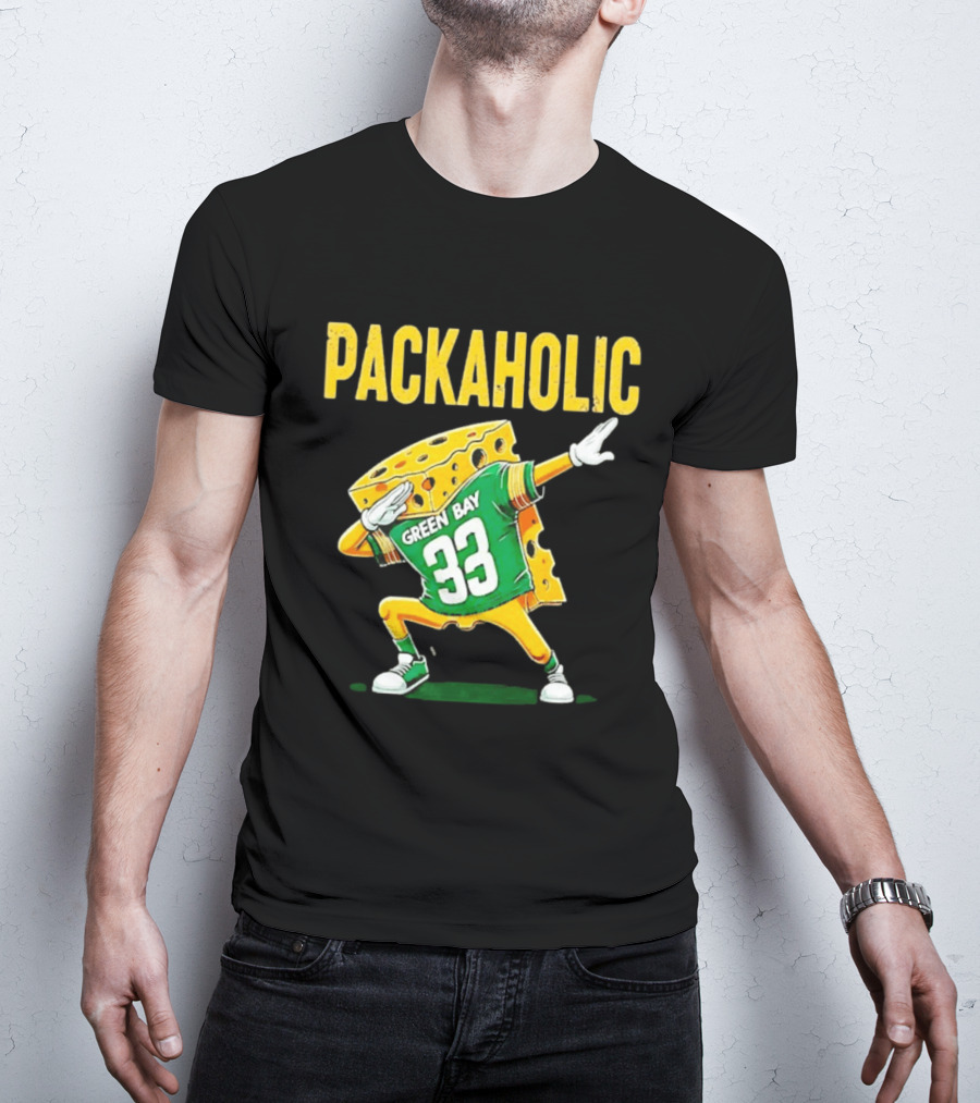 Packaholic Green Bay 33 Cheesehead Dab T-Shirt