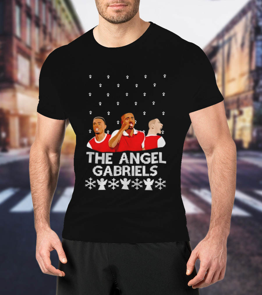 The Angel Gabriels Christmas Soccer Players Snowflakes T-Shirt