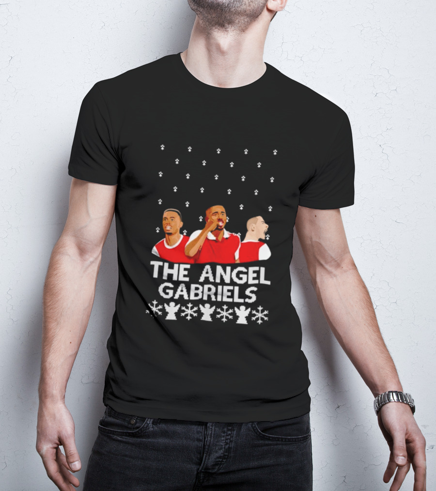 The Angel Gabriels Christmas Soccer Players Snowflakes T-Shirt