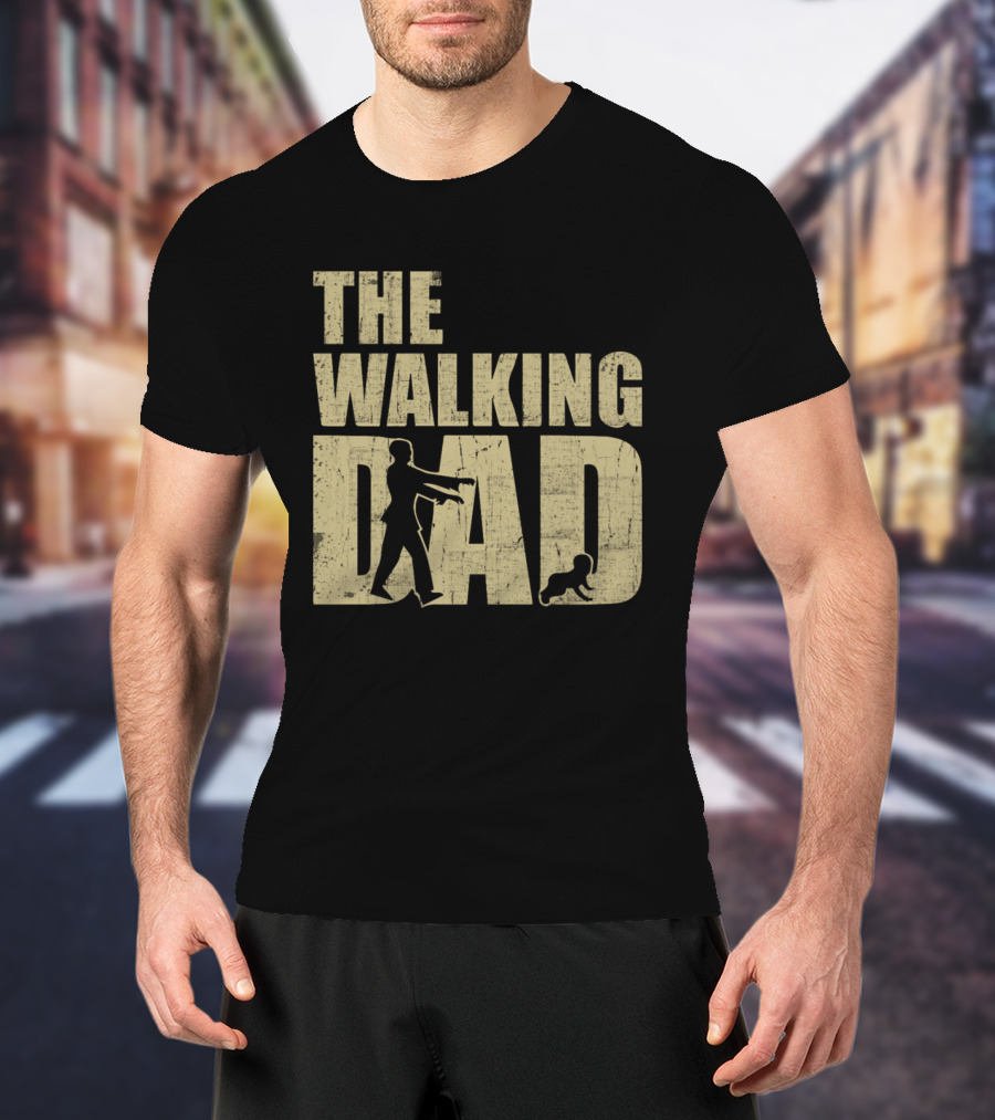 The Walking Dad Zombie Parody Dad And Baby T-Shirt