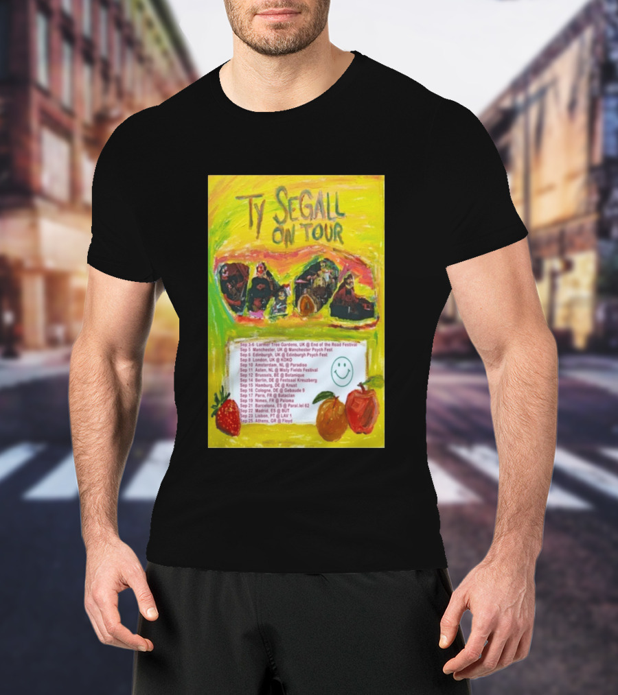 Ty Segall Europe Tour 2026 Larmer Tree Edinburgh Amsterdam Berlin Madrid Athens T-Shirt