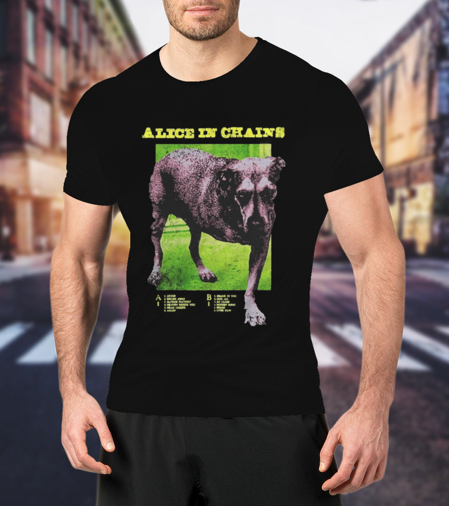 Alice In Chains Tripod Album Cover Art Dog Image T-Shirt