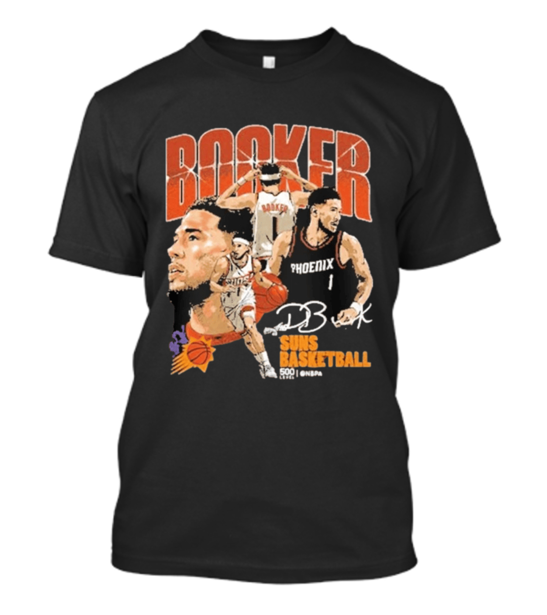 Booker Suns Basketball Phoenix 500 Career Games T-Shirt