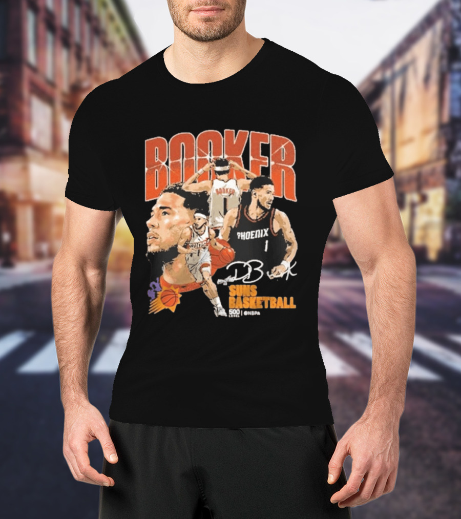 Booker Suns Basketball Phoenix 500 Career Games T-Shirt