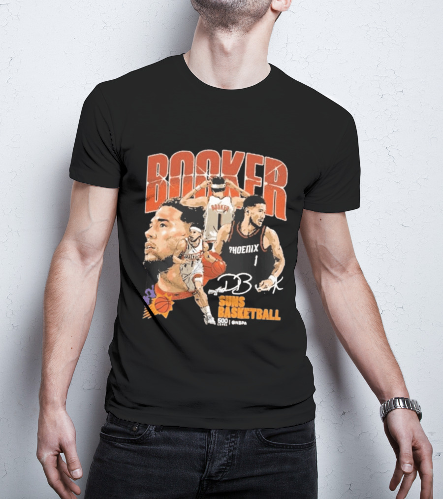 Booker Suns Basketball Phoenix 500 Career Games T-Shirt