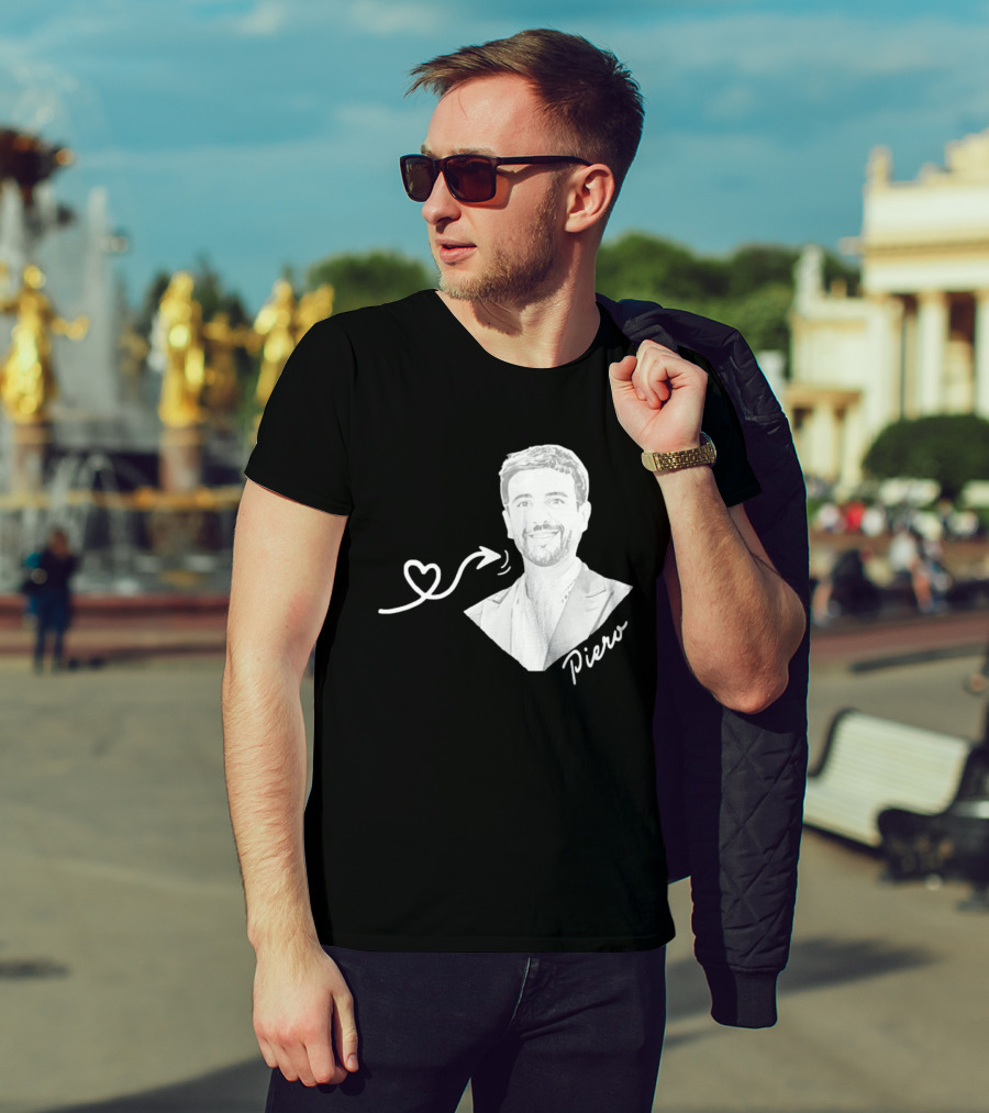 Piero Barone Il Volo Love Heart Men's Fashion Red T-Shirt