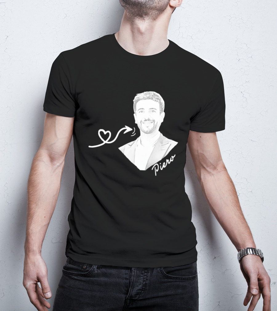 Piero Barone Il Volo Love Heart Men's Fashion Red T-Shirt