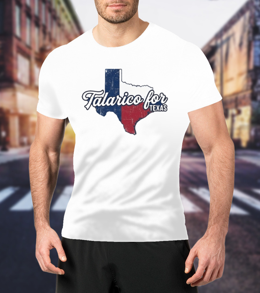 Talarico For Texas State Flag Map T-Shirt