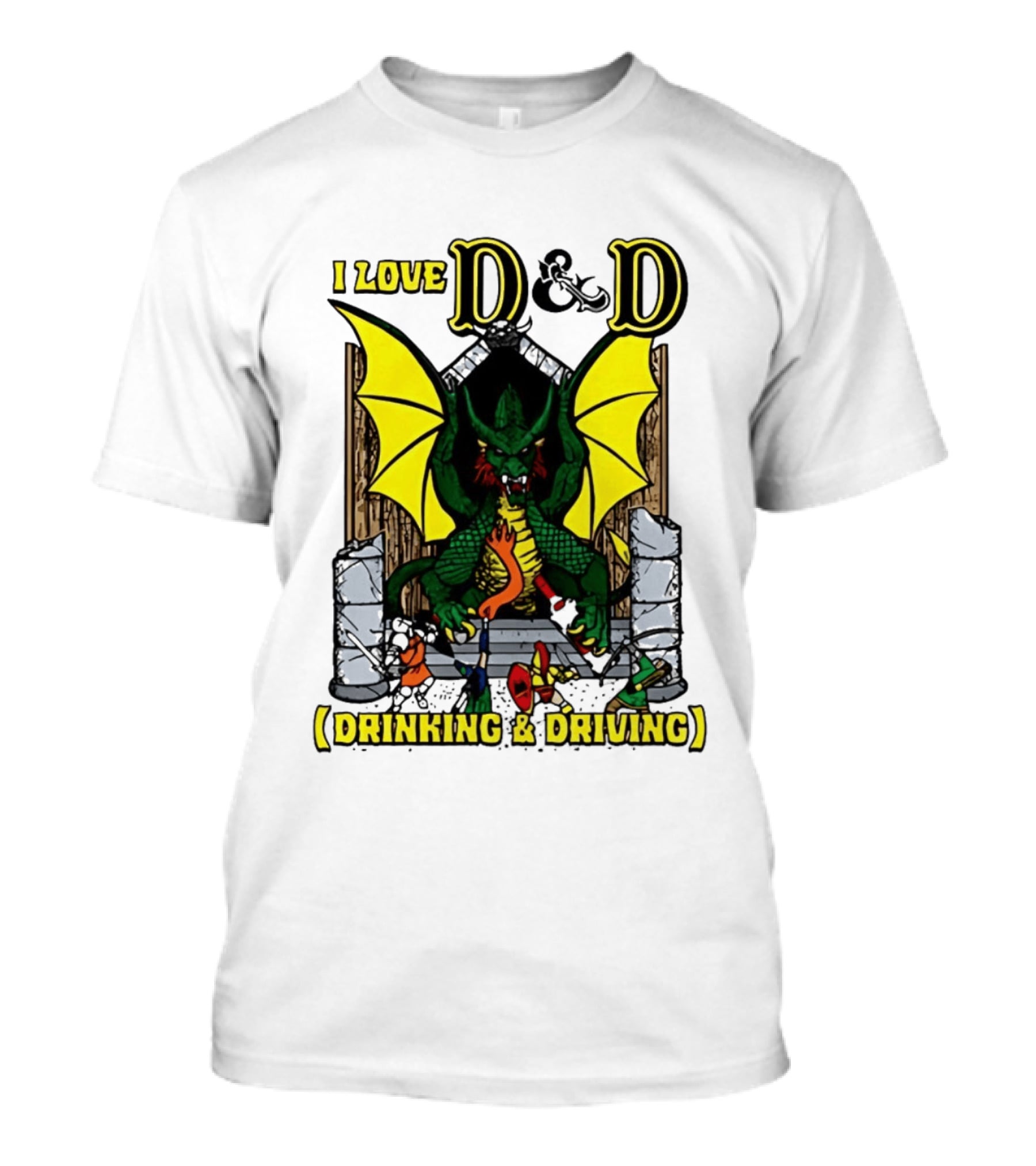 I Love D&D Drinking & Driving Dragon T-Shirt