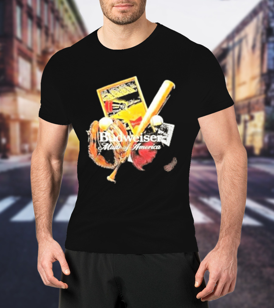 Budweiser Made Of America Baseball Legacy T-Shirt
