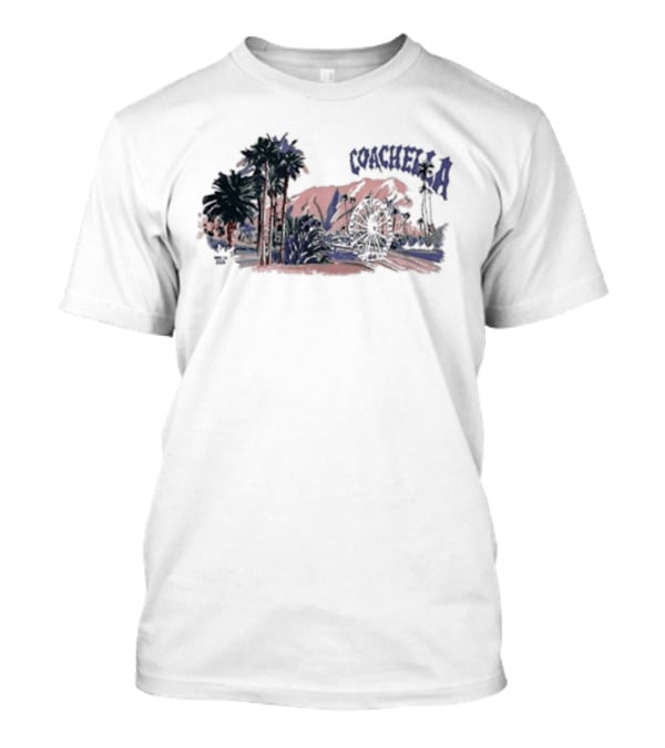 Coachella 2026 Pastel Desert Lineup T-Shirt