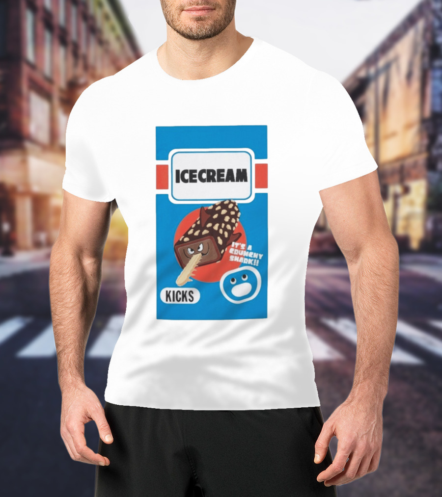 Ice Cream Kicks It's A Crunchy Shark T-Shirt