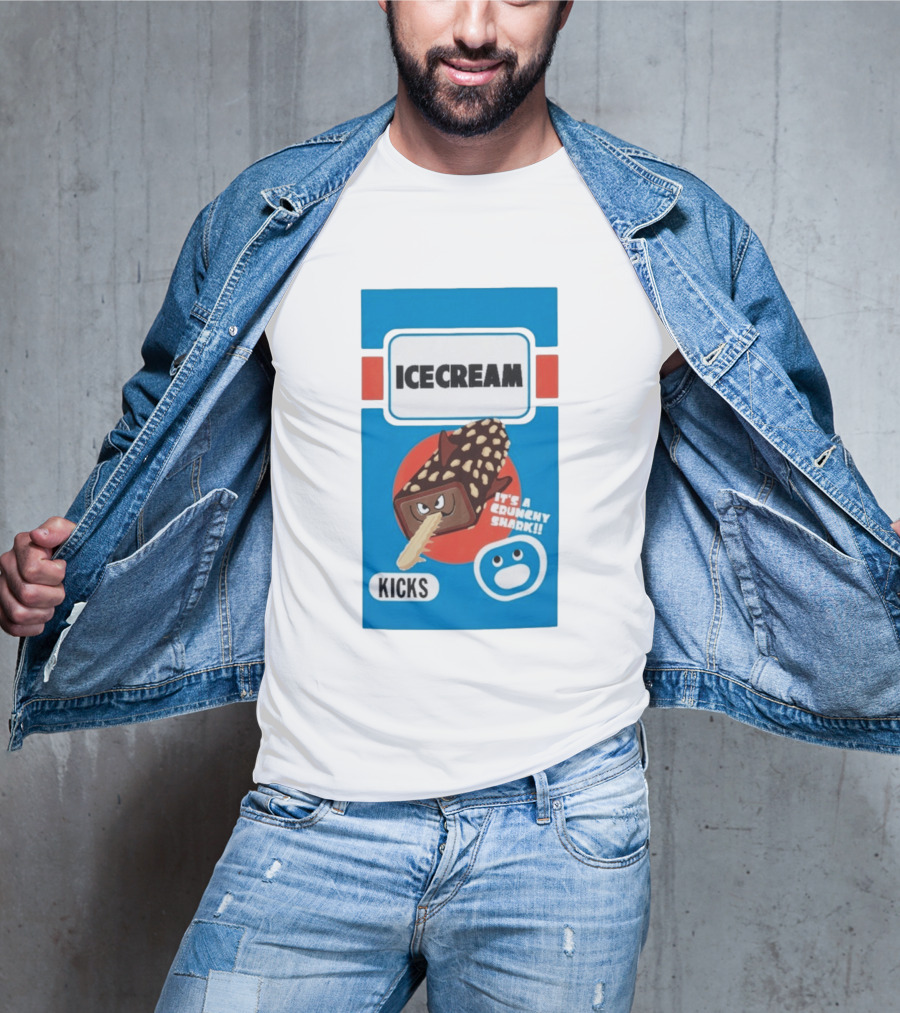 Ice Cream Kicks It's A Crunchy Shark T-Shirt