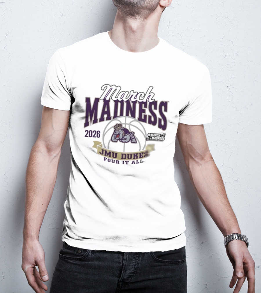 March Madness 2026 JMU Dukes Pour It All Basketball T-Shirt