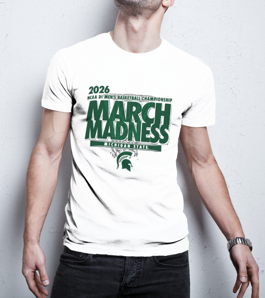2026 NCAA DI Men's Basketball Championship March Madness Michigan State T-Shirt