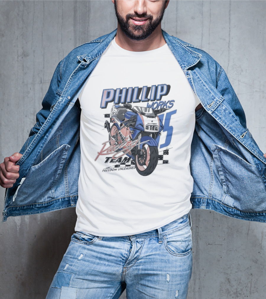 Phillip Works Racing Motorcycle 15 T-Shirt