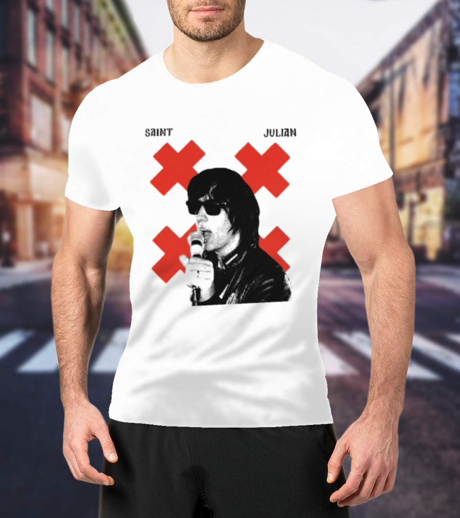 Saint Julian Ccasablancas Red X T-Shirt