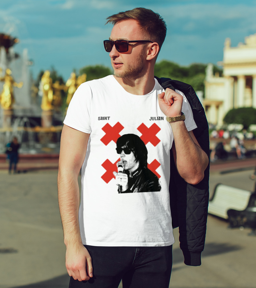 Saint Julian Ccasablancas Red X T-Shirt
