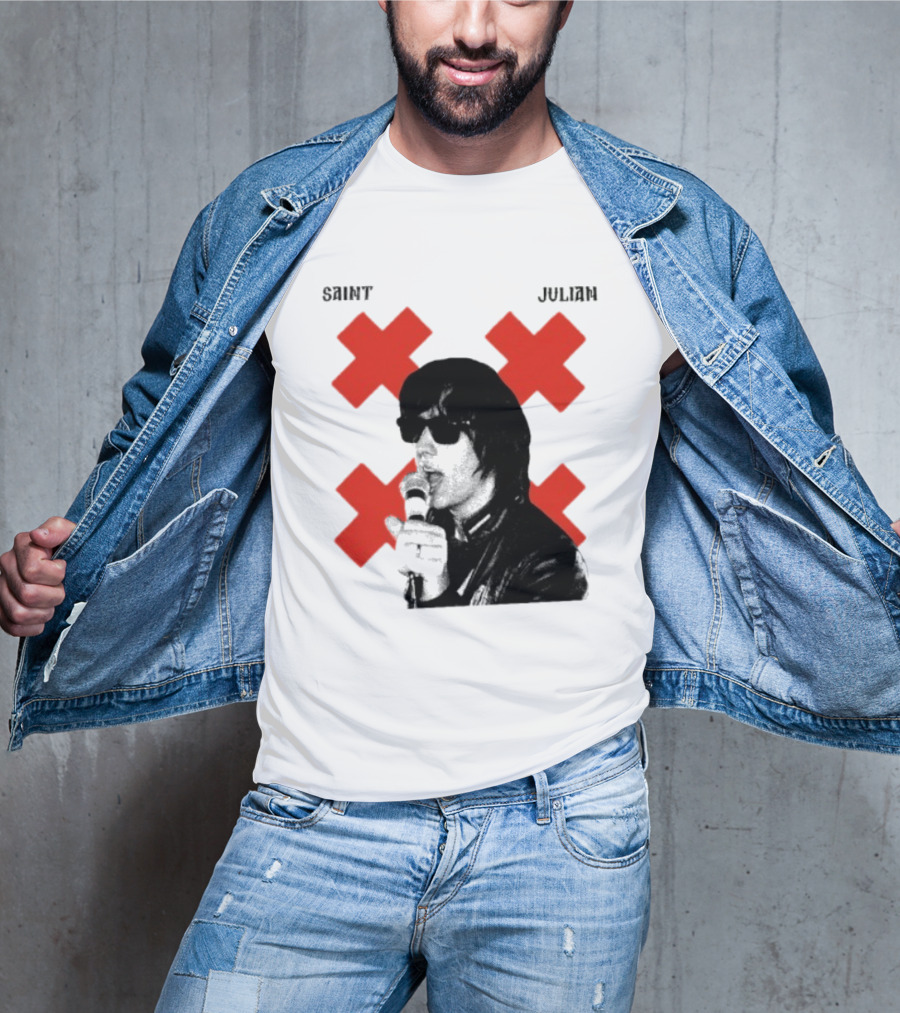 Saint Julian Ccasablancas Red X T-Shirt