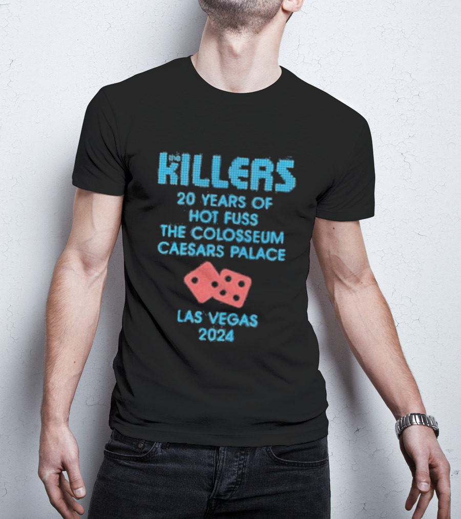 Killers 20 Years Hot Fuss Colosseum Caesars Palace Las Vegas 2024 T-Shirt