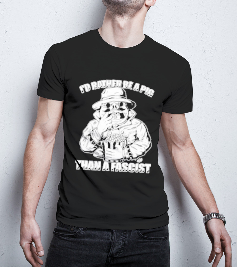 I'd Rather Be A Pig Than A Fascist Olafh Ace Porco Rosso Miyazaki T-Shirt