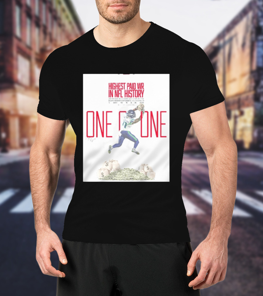 Jaxon Smith Njigba Seattle Seahawks One Of One Highest Paid WR In NFL History T-Shirt