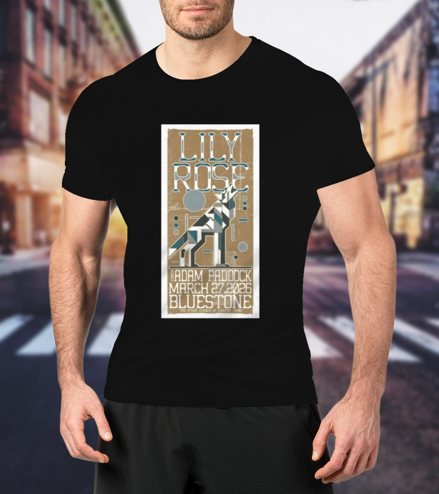 Lily Rose Adam Paddock March 27 2026 Bluestone T-Shirt