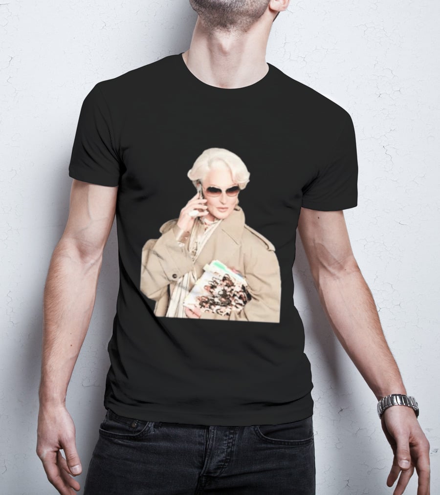 Miranda Priestly Iconic Fashion Boss With Sunglasses And Phone T-Shirt