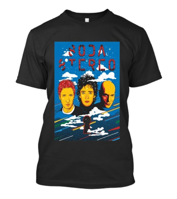 Soda Stereo Band Ecos 2026 Keyhole T-Shirt