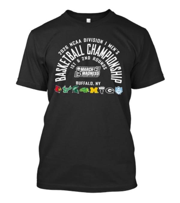 2022 NCAA Division I Men's Basketball Championship Buffalo NY 1st & 2nd Rounds March Madness T-Shirt