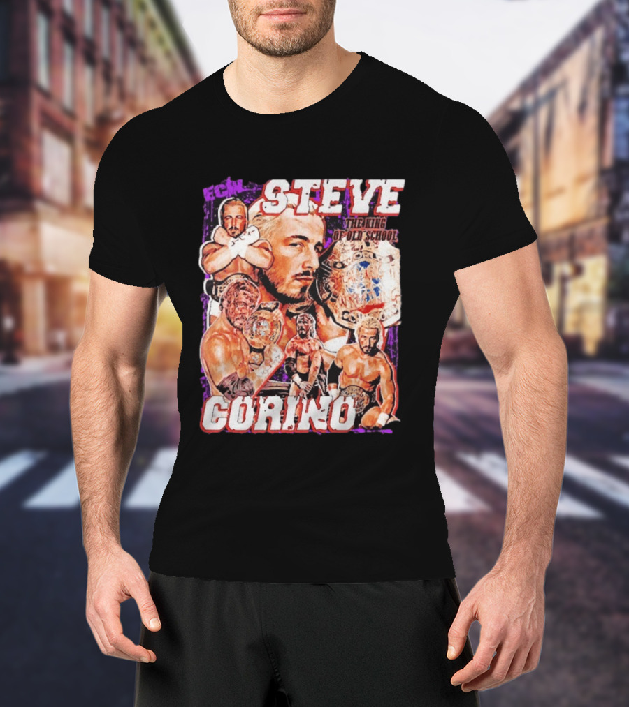 ECW Steve Corino The King Of Old School Wrestling Champion T-Shirt