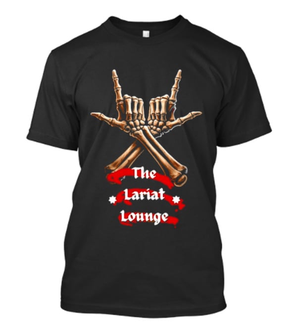 The Lariat Lounge Skeleton Hands Double L Gesture T-Shirt