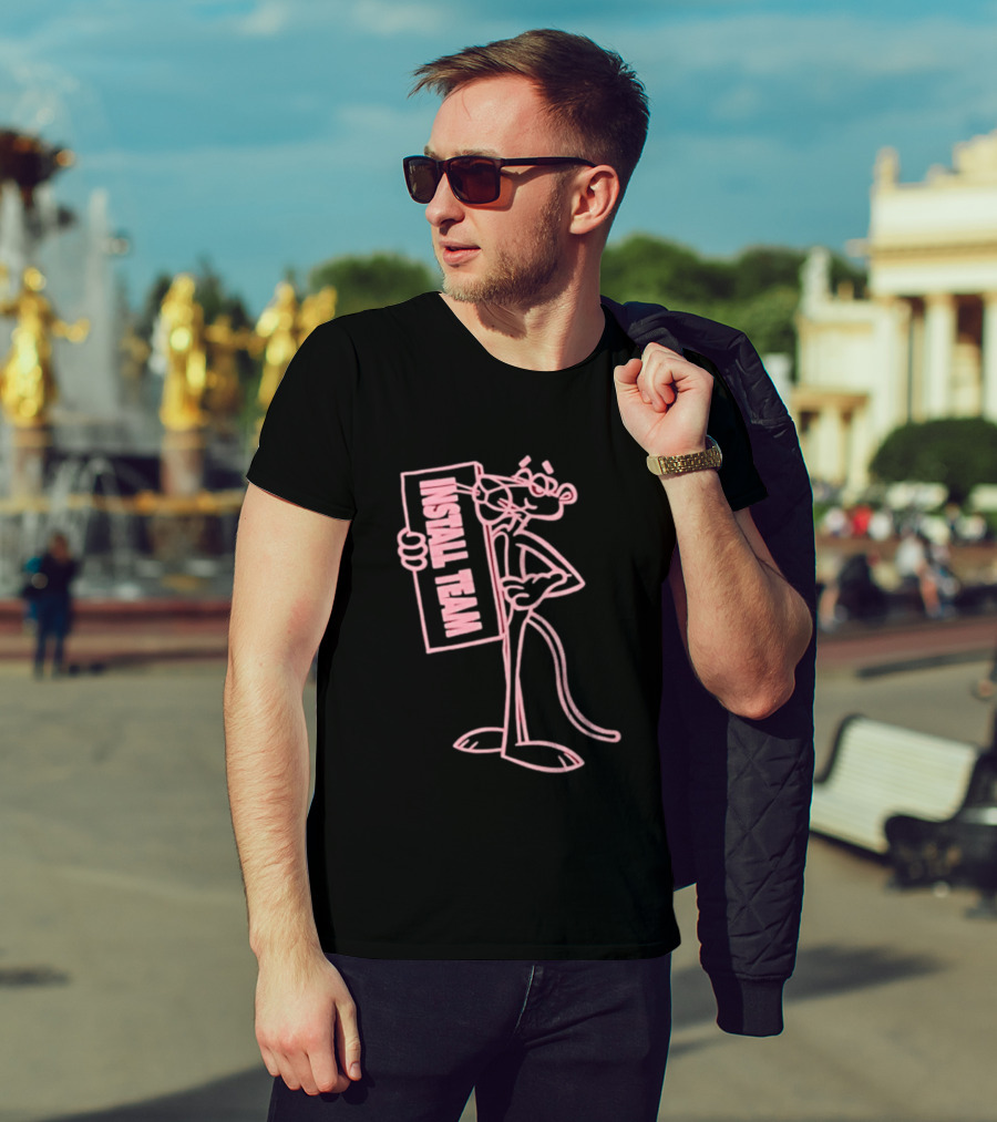 New York Sunshine Pink Panther Install Team T-Shirt