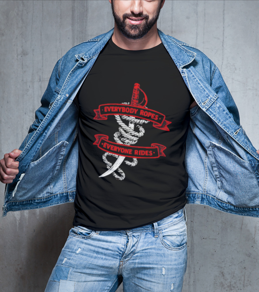 Everybody Ropes Everyone Rides Buffalo Sabres Rope Sword T-Shirt