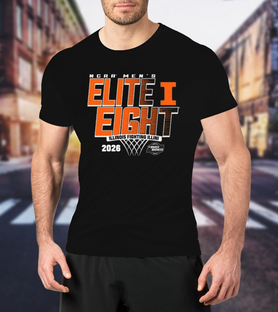 NCAA Men's Elite Eight 2026 Illinois Fighting Illini March Madness T-Shirt