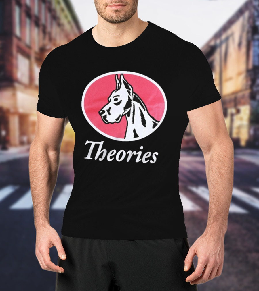 Theories Of Atlantis Champ Faded Brown Great Dane Oval T-Shirt