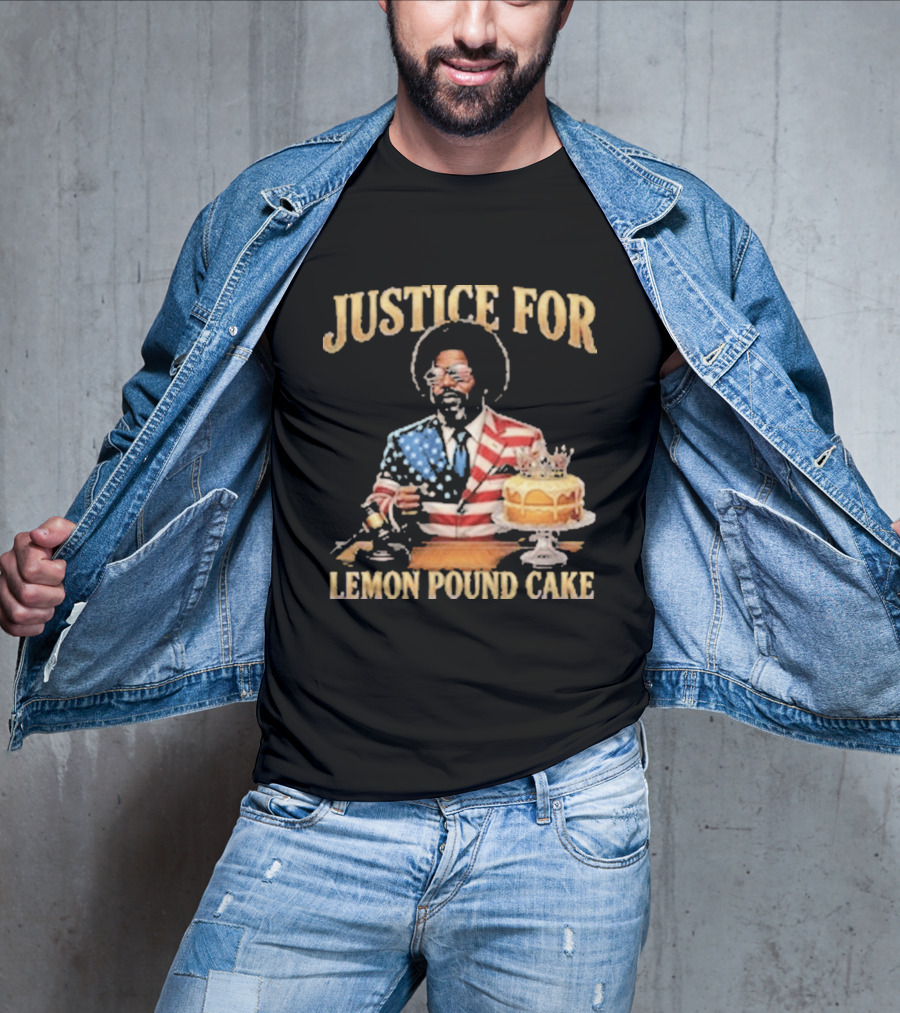 Justice For Lemon Pound Cake Afroman American Flag Suit T-Shirt