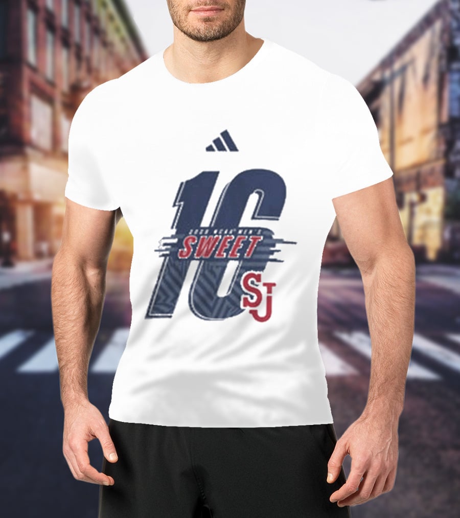 St. John's University Men's Basketball Sweet 16 SJ 2026 T-Shirt