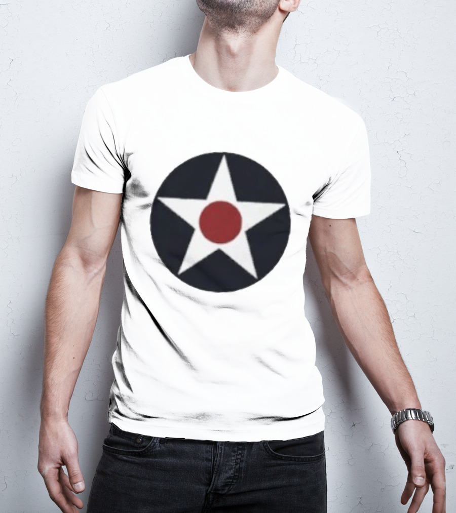 United States Army Air Forces 1940s Star Roundel Pocket Insignia T-Shirt