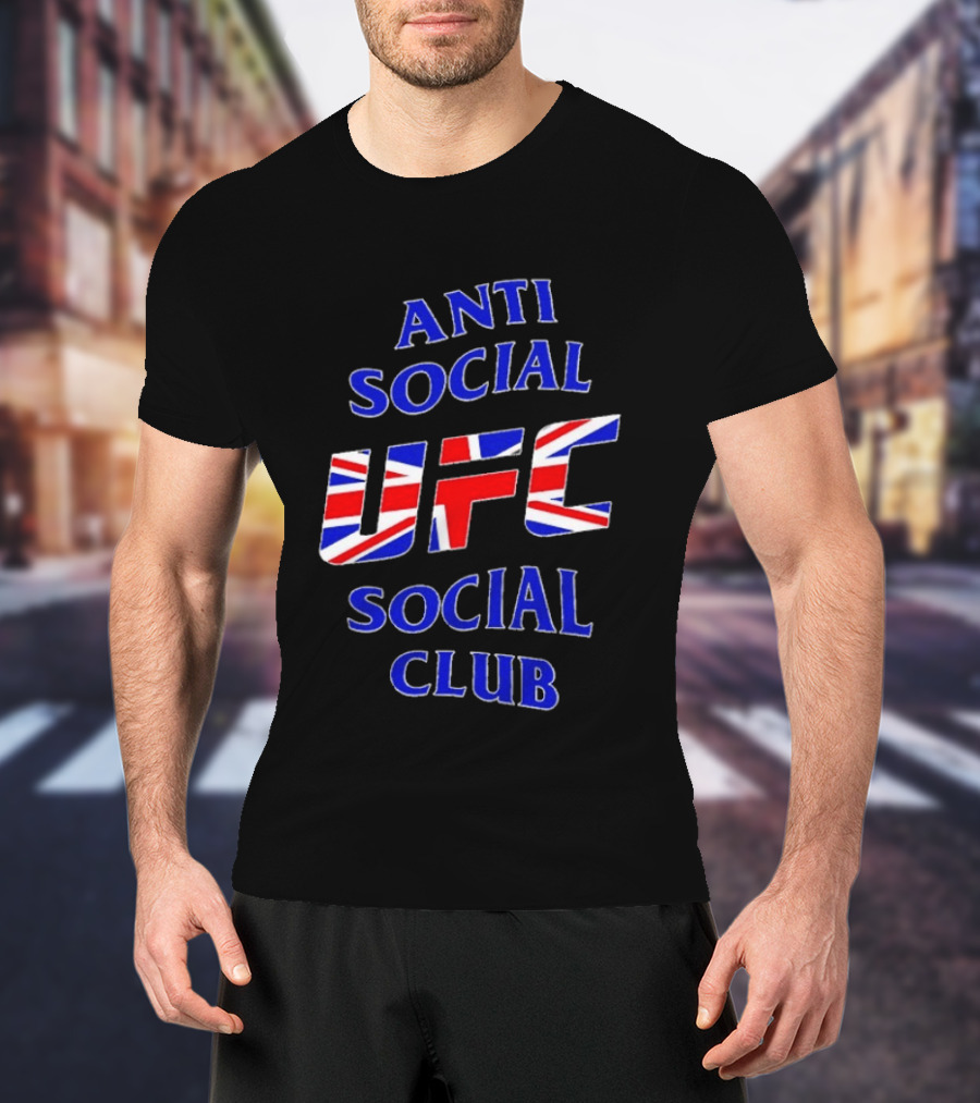 Anti Social Social Club UFC Union Jack Red T-Shirt